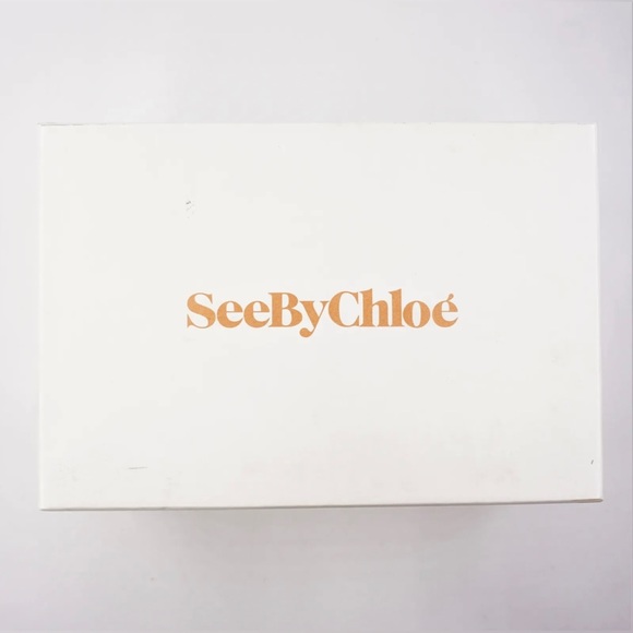 NIB See By Chloe Goat MD Sand Robin Gold Leather Platform Wedge Sandals 6 US - Picture 15 of 16